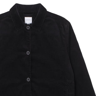 Sunspel Womens Corduroy Boxy Jacket Black Sunspel