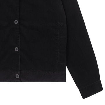 Sunspel Womens Corduroy Boxy Jacket Black Sunspel