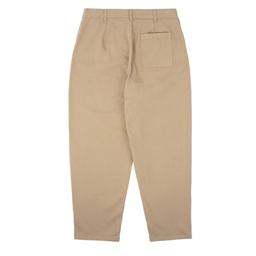 Sunspel Womens Cotton Tapered Trousers Stone Sunspel