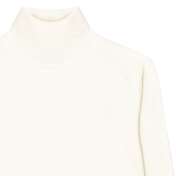 Sunspel Womens Merino Silk Roll Neck Sweater Ivory Sunspel