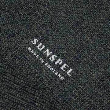 Sunspel Merino Wool Socks Dark Moss Twist Sunspel