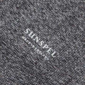 Sunspel Merino Wool Socks Grey Twist Sunspel