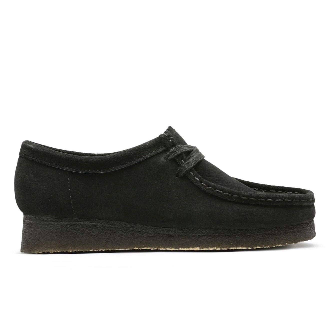 Clarks Originals Womens Wallabee Shoes Black Suede Clarks Originals