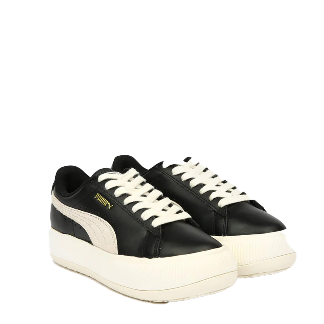 Puma Womens Suede Mayu Trainer Black / Marshmallow Puma