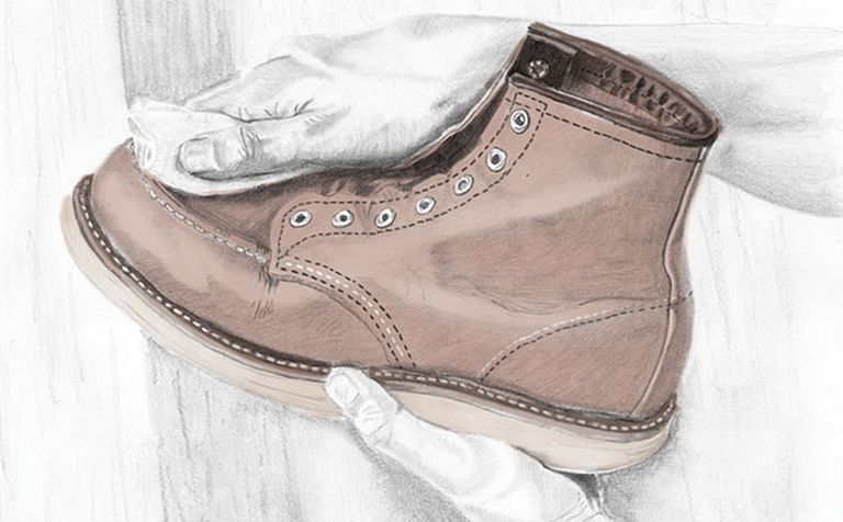 Cleaning a Red Wing Boot