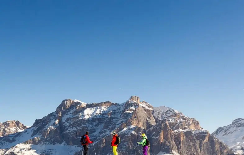 Group of Climbers on the Sellaronda Ski Circuit.