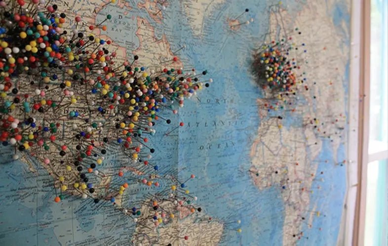 World Map Travel Locations