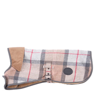 Barbour Wool Dog Coat Taupe / Pink - Parasol Store
