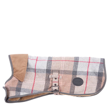 Barbour Wool Dog Coat Taupe / Pink - Parasol Store