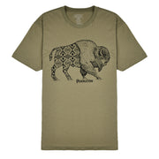 Pendleton Jacquard Bison Graphic Tee Light Olive / Black Pendleton