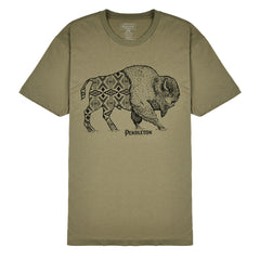 Pendleton Jacquard Bison Graphic Tee Light Olive / Black Pendleton