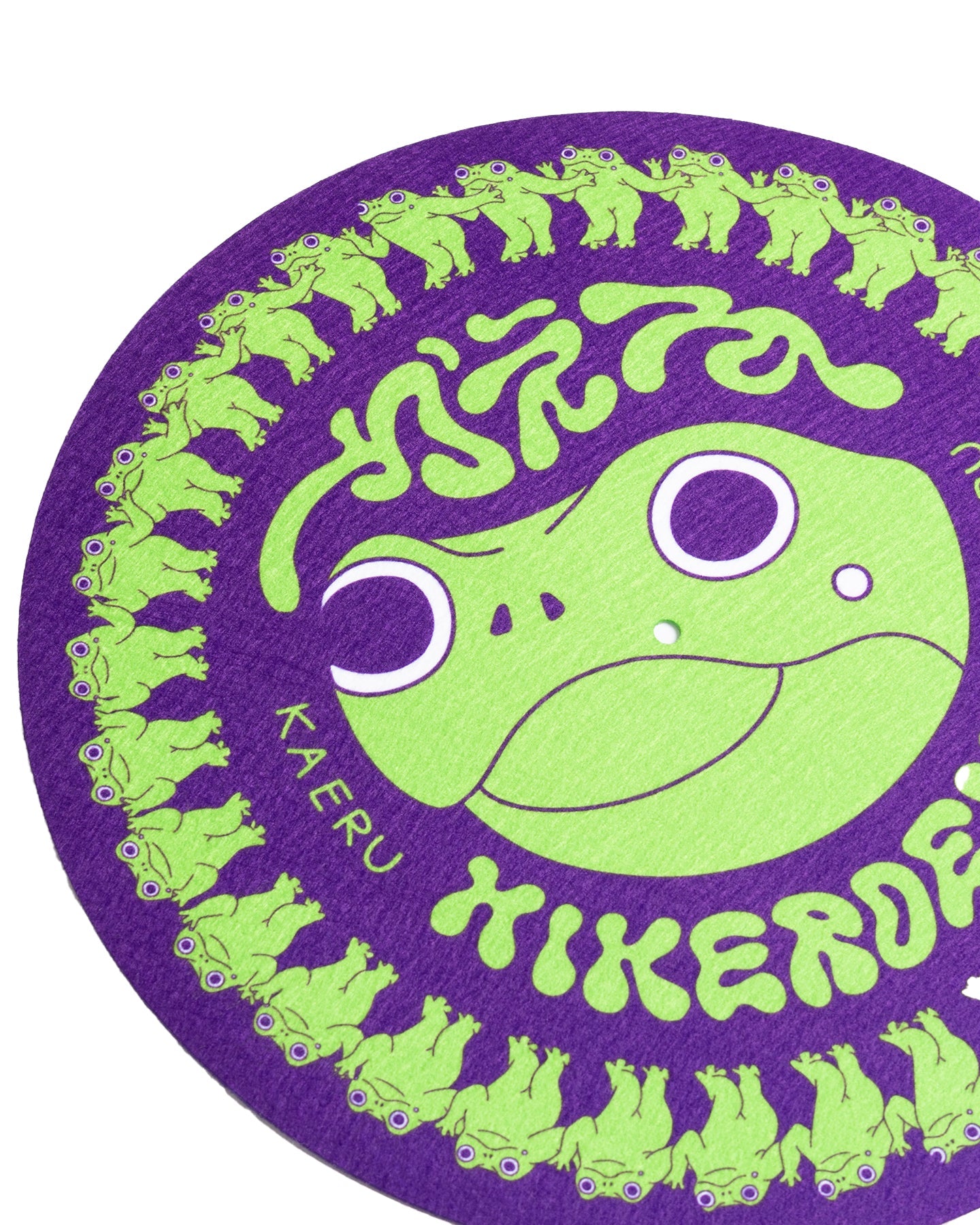 Hikerdelic Kaeru Zoetrope Slipmat Purple / Green - Parasol Store