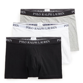 Polo Ralph Lauren Classic 3-Pack Trunks White / Polo Black / Andover Heather - Parasol Store