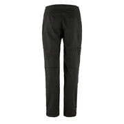 Fjallraven Womens Abisko Hike Zip-Off Trousers Reg Leg Black - Parasol Store