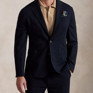 Polo Ralph Lauren Polo Soft Modern Knit Seersucker Jacket Navy - Parasol Store