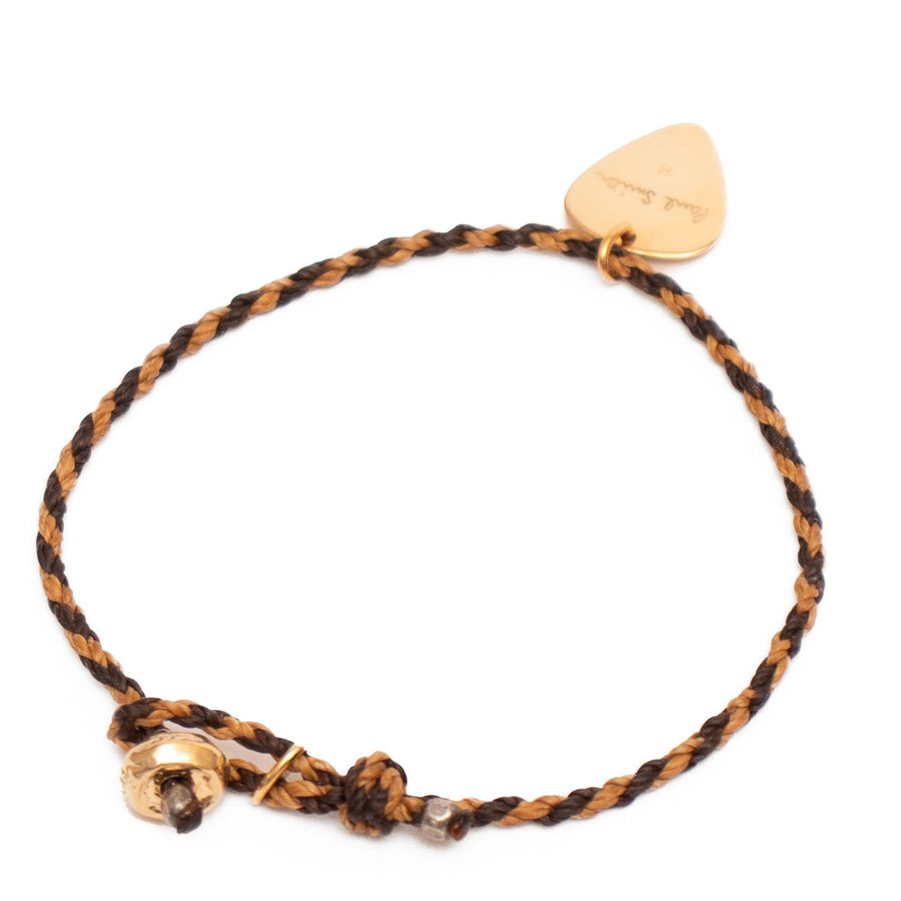 Paul Smith Plectrum Braided Bracelet Brown - Parasol Store
