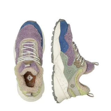 Flower Mountain Womens Kotetsu Trainers Violet / Lime - Parasol Store
