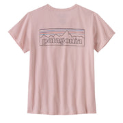 Patagonia Womens P-6 Logo Responsibili Tee P-6 Outline: Whisker Pink - Parasol Store