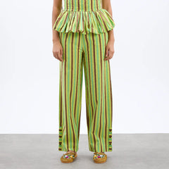 Damson Madder Ritik Trousers Tropical Business Stripe - Parasol Store