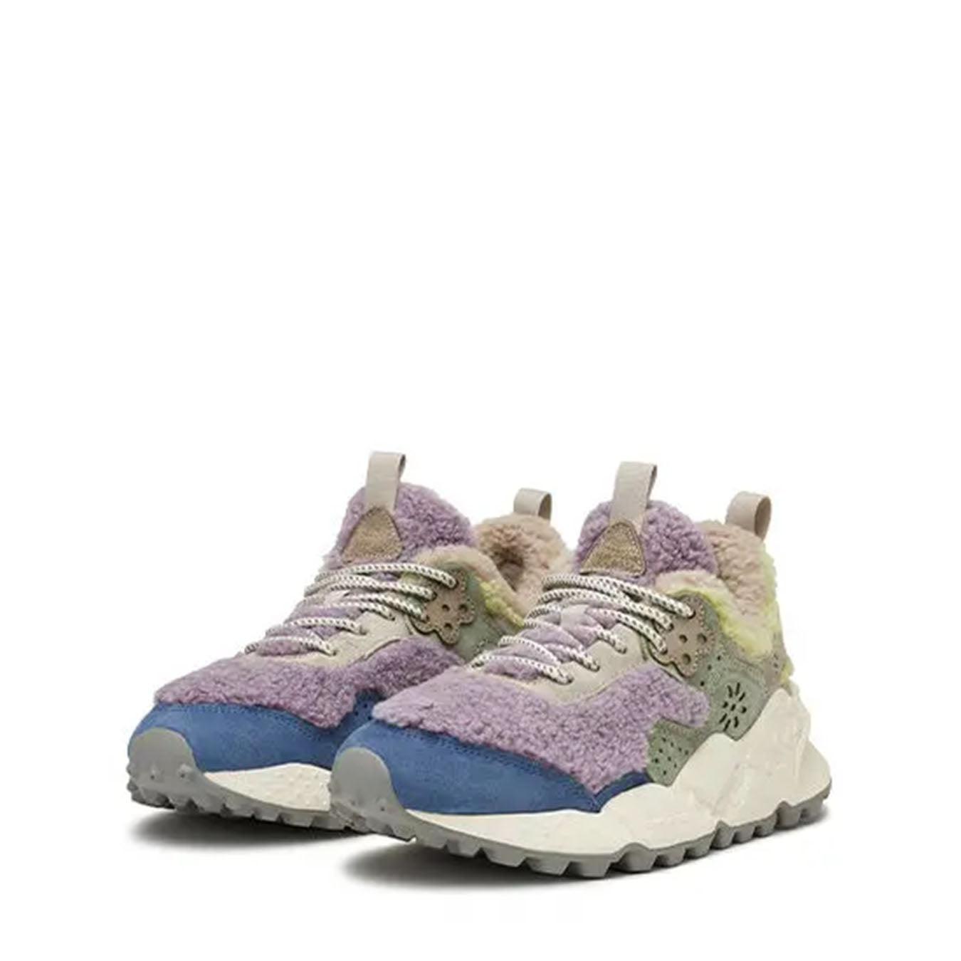 Flower Mountain Womens Kotetsu Trainers Violet / Lime - Parasol Store