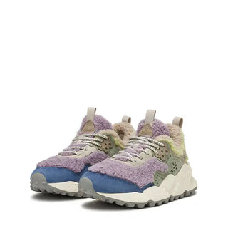 Flower Mountain Womens Kotetsu Trainers Violet / Lime - Parasol Store