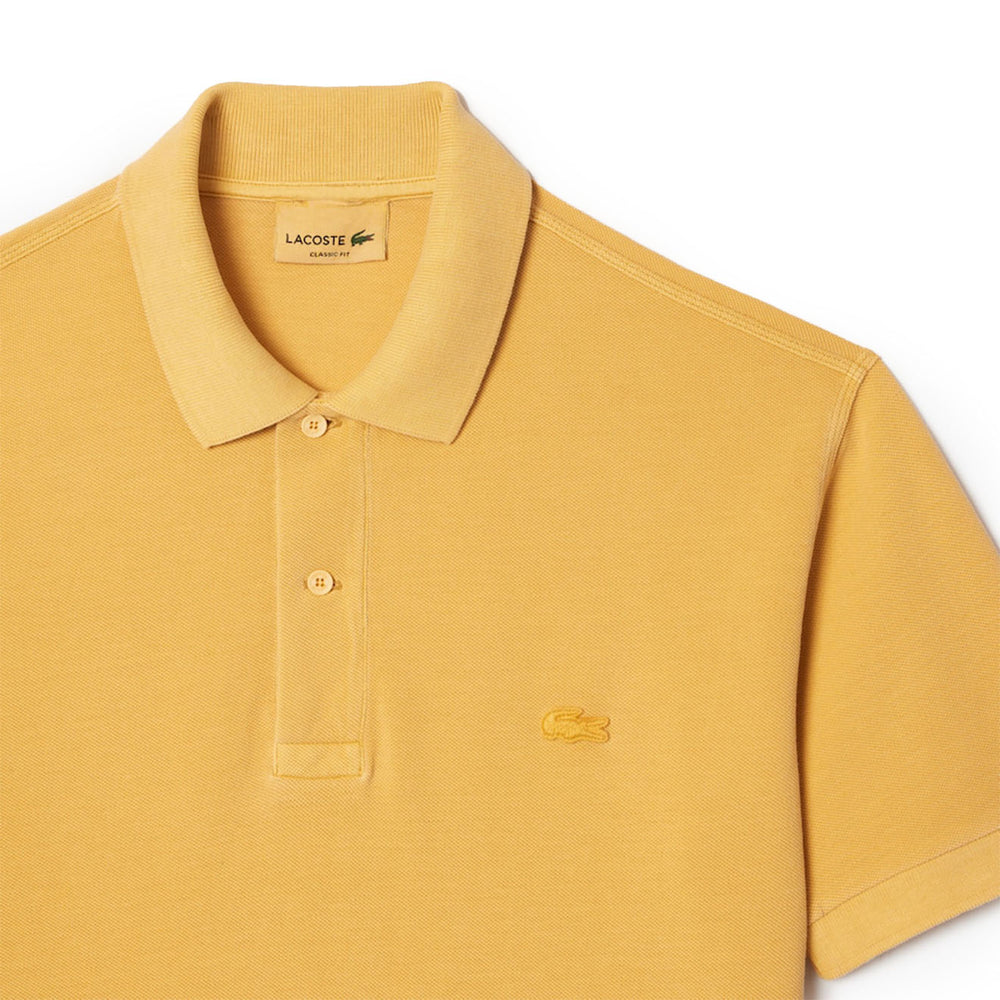 Lacoste Classic Fit Cotton Piqué Polo Shirt Eco Golden Haze - Parasol Store