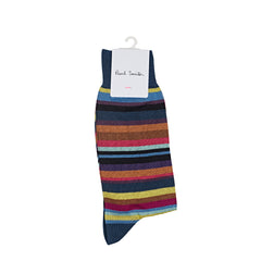 Paul Smith Sock Aldgate Stripe Petrol Green Paul Smith