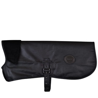 Barbour Matt Wax Dog Coat Black - Parasol Store