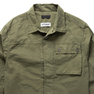 Left Hand Button Pocket Shirt Olive - Parasol Store