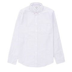 Portuguese Flannel L/S Oxford Button Down Belavista Shirt Stripe Lavanda - Parasol Store