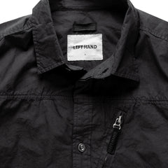 Left Hand Zip Pocket Shirt Black - Parasol Store