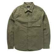 Left Hand Button Pocket Shirt Olive - Parasol Store