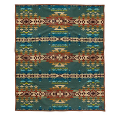 Pendleton Jacquard Napped Robe Highland Peak Balsam - Parasol Store