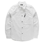 Left Hand Zip Pocket Shirt Off White - Parasol Store