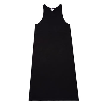 Sunspel Womens Jersey Midi Dress Black - Parasol Store