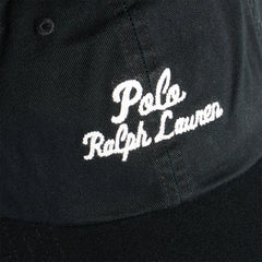 Polo Ralph Lauren Embroidered Twill Ball Cap Black - Parasol Store