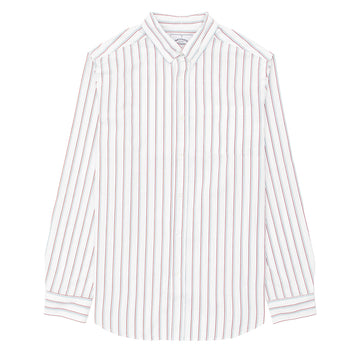 Portuguese Flannel L/S Seersucker Atlantico Shirt Multi Stripe - Parasol Store
