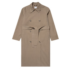 Sunspel Womens Trench Coat Dark Stone - Parasol Store