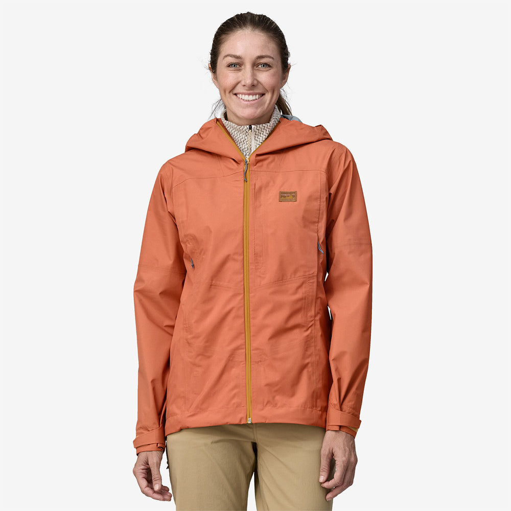 Patagonia Womens Boulder Fork Rain Jacket Sienna Clay - Parasol Store