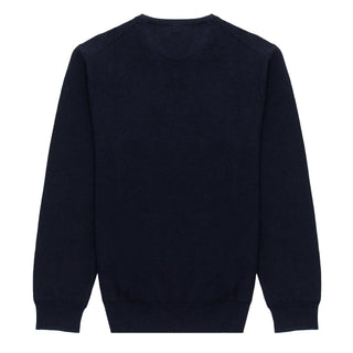 Polo Ralph Lauren Cotton Crewneck Jumper Navy Heather - Parasol Store