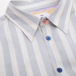 Paul Smith L/S Regular Fit Shirt Light Blue and White Stripes - Parasol Store