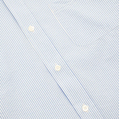 Portuguese Flannel L/S Seersucker Atlantico Shirt Stripe Blue - Parasol Store