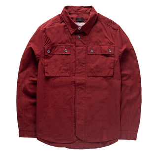 Left Hand Twin Pocket Shirt Burgundy - Parasol Store