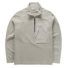 Left Hand Half Zip Sweat Stone - Parasol Store
