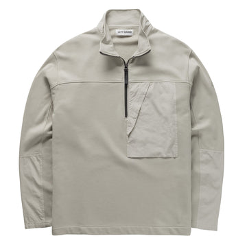 Left Hand Half Zip Sweat Stone - Parasol Store