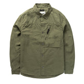 Left Hand Zip Pocket Shirt Olive