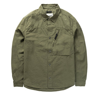 Left Hand Zip Pocket Shirt Olive - Parasol Store