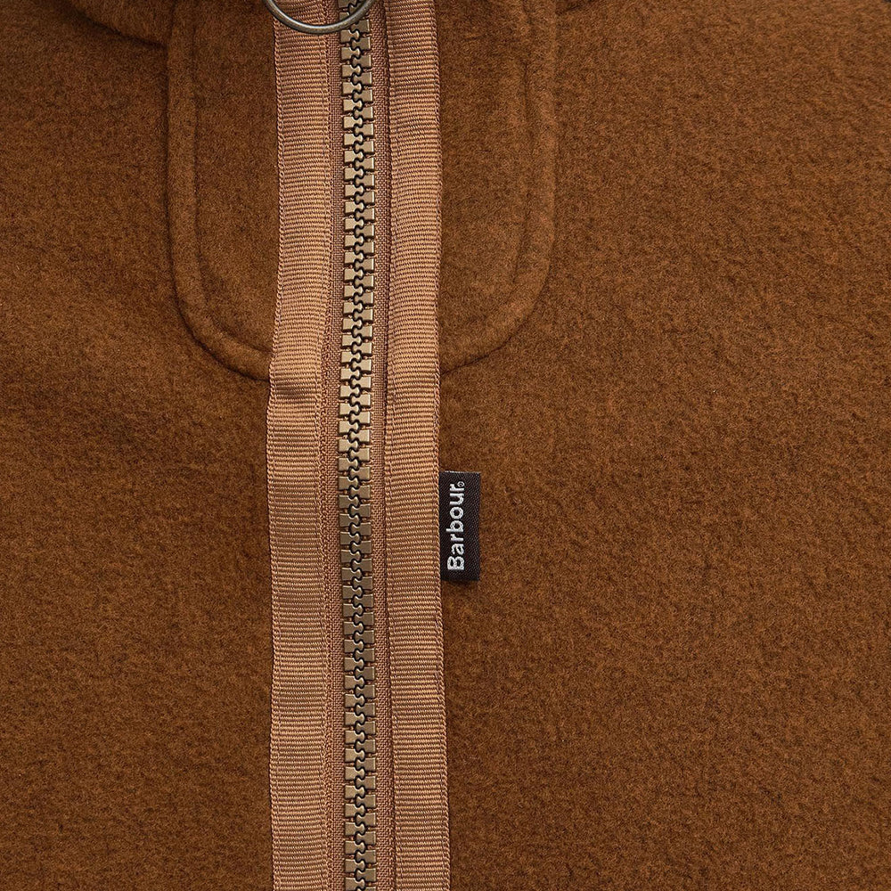 Barbour Langdale Fleece Gilet Rust Brown - Parasol Store