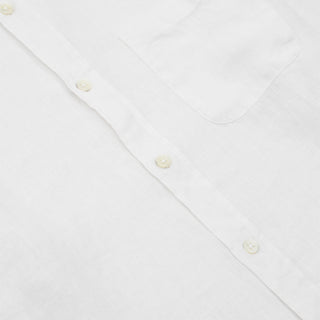 Portuguese Flannel L/S Linen Shirt White - Parasol Store