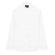 Portuguese Flannel L/S Linen Shirt White - Parasol Store